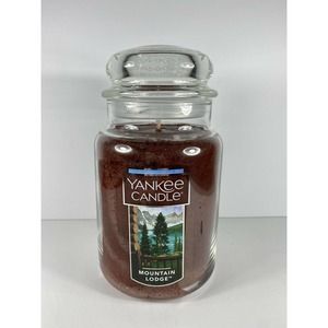 Yankee Candle Mountain Lodge Large Size 22 Oz Jar New Dark Brown